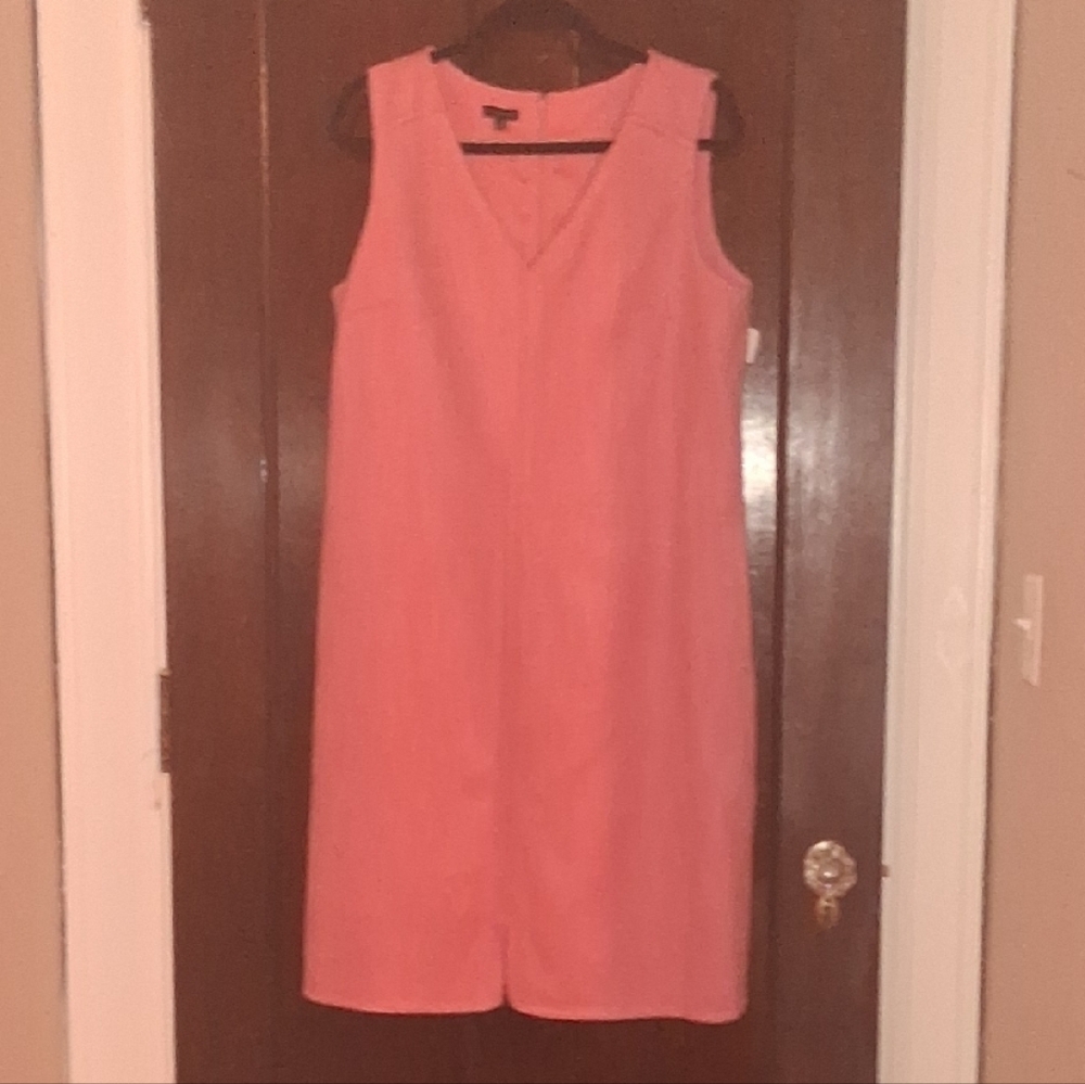 Talbots Coral Sleeveless Dress